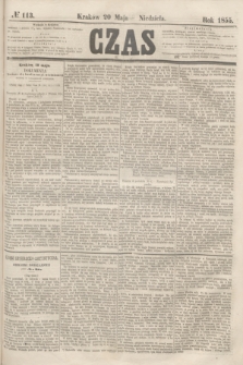 Czas. [R.8], № 113 (20 maja 1855)