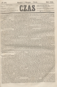 Czas. [R.8], № 172 (1 sierpnia 1855)