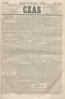 Czas. [R.8], № 209 (15 września 1855)