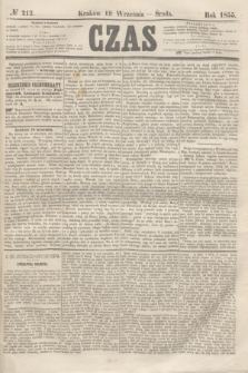 Czas. [R.8], № 212 (19 września 1855)