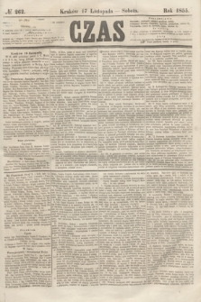 Czas. [R.8], № 262 (17 listopada 1855)