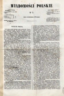 Wiadomości Polskie. R. 5, 1858, nr 3