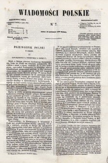 Wiadomości Polskie. R. 5, 1858, nr 7