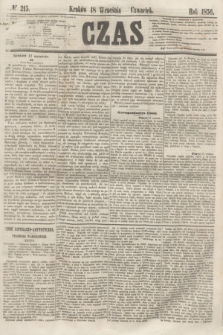 Czas. [R.9], № 215 (18 września 1856) + dod.