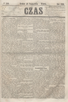 Czas. [R.9], № 249 (28 października 1856)