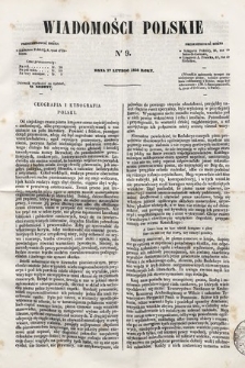 Wiadomości Polskie. R. 5, 1858, nr 9
