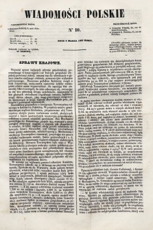 Wiadomości Polskie. R. 5, 1858, nr 10