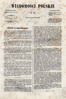 Wiadomości Polskie. R. 5, 1858, nr 22