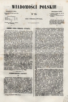 Wiadomości Polskie. R. 5, 1858, nr 23