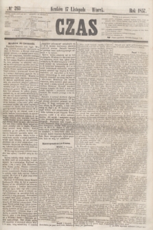 Czas. [R.10], № 263 (17 listopada 1857)