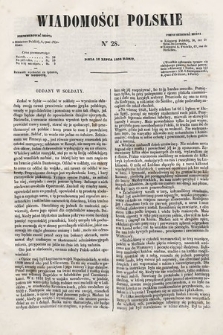 Wiadomości Polskie. R. 5, 1858, nr 28