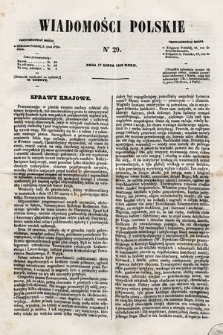 Wiadomości Polskie. R. 5, 1858, nr 29