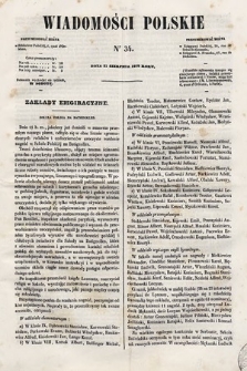 Wiadomości Polskie. R. 5, 1858, nr 34