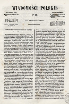 Wiadomości Polskie. R. 5, 1858, nr 46