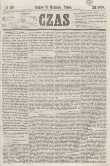 Czas. [R.11], № 219 (25 września 1858)