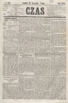 Czas. [R.11], № 222 (29 września 1858)