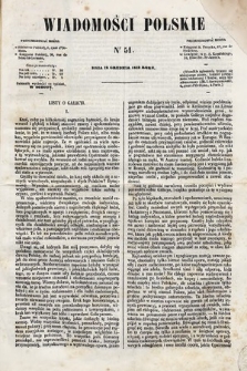 Wiadomości Polskie. R. 5, 1858, nr 51