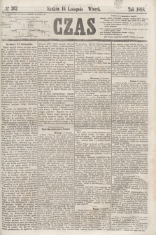 Czas. [R.11], № 262 (16 listopada 1858)