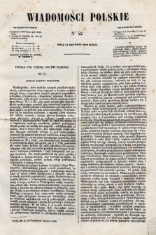 Wiadomości Polskie. R. 5, 1858, nr 52