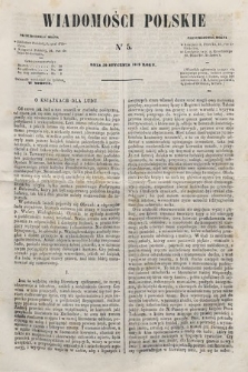 Wiadomości Polskie. R. 6, 1859, nr 5