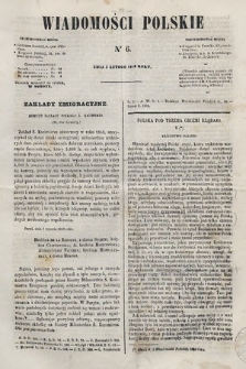 Wiadomości Polskie. R. 6, 1859, nr 6