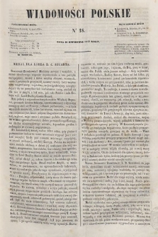 Wiadomości Polskie. R. 6, 1859, nr 18