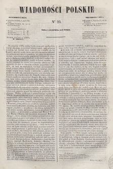 Wiadomości Polskie. R. 6, 1859, nr 23