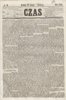 Czas. [R.13], № 41 (19 lutego 1860)