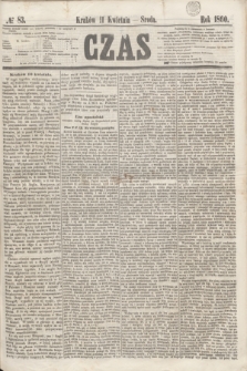 Czas. [R.13], № 83 (11 kwietnia 1860)