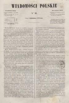 Wiadomości Polskie. R. 6, 1859, nr 36