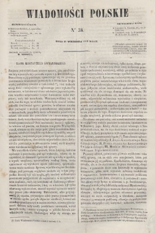 Wiadomości Polskie. R. 6, 1859, nr 38