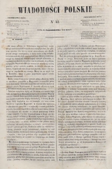 Wiadomości Polskie. R. 6, 1859, nr 42
