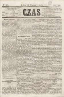 Czas. [R.13], Ner 208 (12 września 1860)