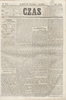 Czas. [R.13], Ner 212 (16 września 1860)