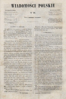 Wiadomości Polskie. R. 6, 1859, nr 49