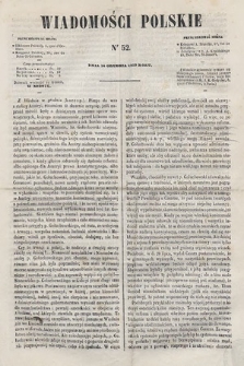 Wiadomości Polskie. R. 6, 1859, nr 52