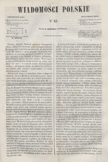 Wiadomości Polskie. R. 6, 1859, nr 53