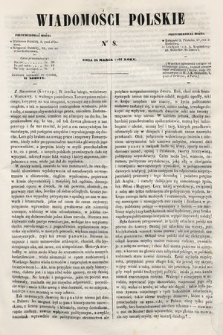 Wiadomości Polskie. R. 7, 1860, nr 8
