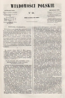 Wiadomości Polskie. R. 7, 1860, nr 25