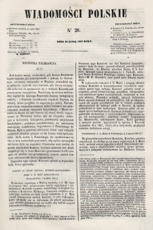 Wiadomości Polskie. R. 7, 1860, nr 26
