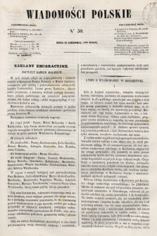 Wiadomości Polskie. R. 7, 1860, nr 30