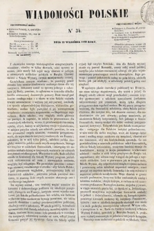 Wiadomości Polskie. R. 7, 1860, nr 34