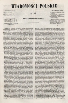 Wiadomości Polskie. R. 7, 1860, nr 36