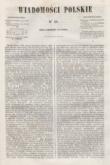Wiadomości Polskie. R. 7, 1860, nr 45