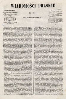 Wiadomości Polskie. R. 7, 1860, nr 48
