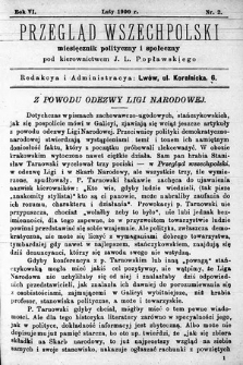 Przegląd Wszechpolski : miesięcznik polityczny i społeczny. 1900, nr 2