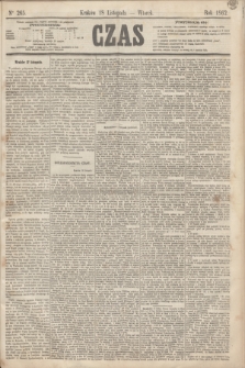 Czas. [R.15], Ner 265 (18 listopada 1862)