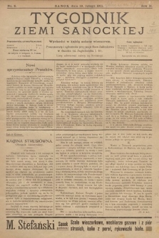 Tygodnik Ziemi Sanockiej. 1911, nr 8