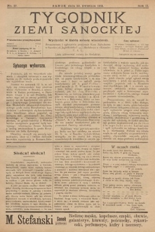 Tygodnik Ziemi Sanockiej. 1911, nr 17