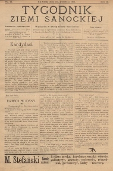 Tygodnik Ziemi Sanockiej. 1911, nr 18